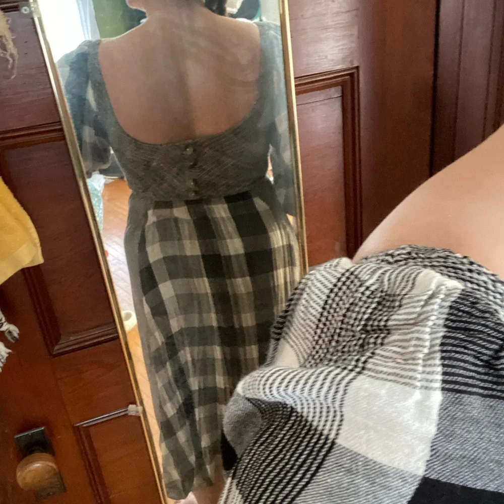 Free People Black and White Maxi Dress